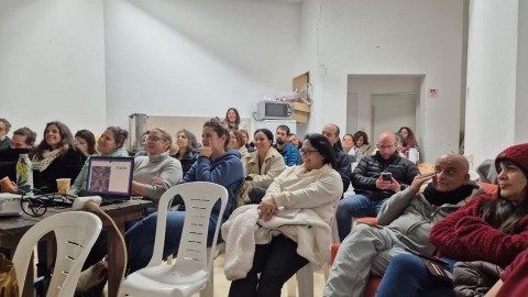 פעילים מוועדות הנוער ויושבי וראש ועדים מקומיים במפגש שעסק בנוער ביישובים.jpeg