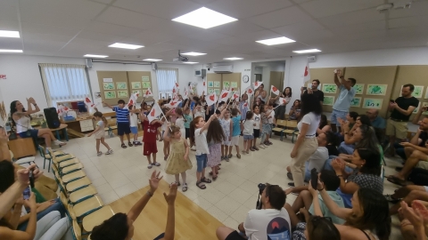 מסיבת סיום בגן ילדים בכרמי יוסף לעולים לכיתה א.jpg