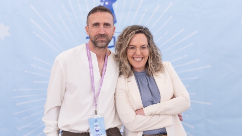 רותם ידלין ראשת המועצה יחד עם מנהל אגף קהילה רותם אלקובי.jpg