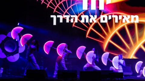 רקדנים בהופעת וידאו ארט.jpg